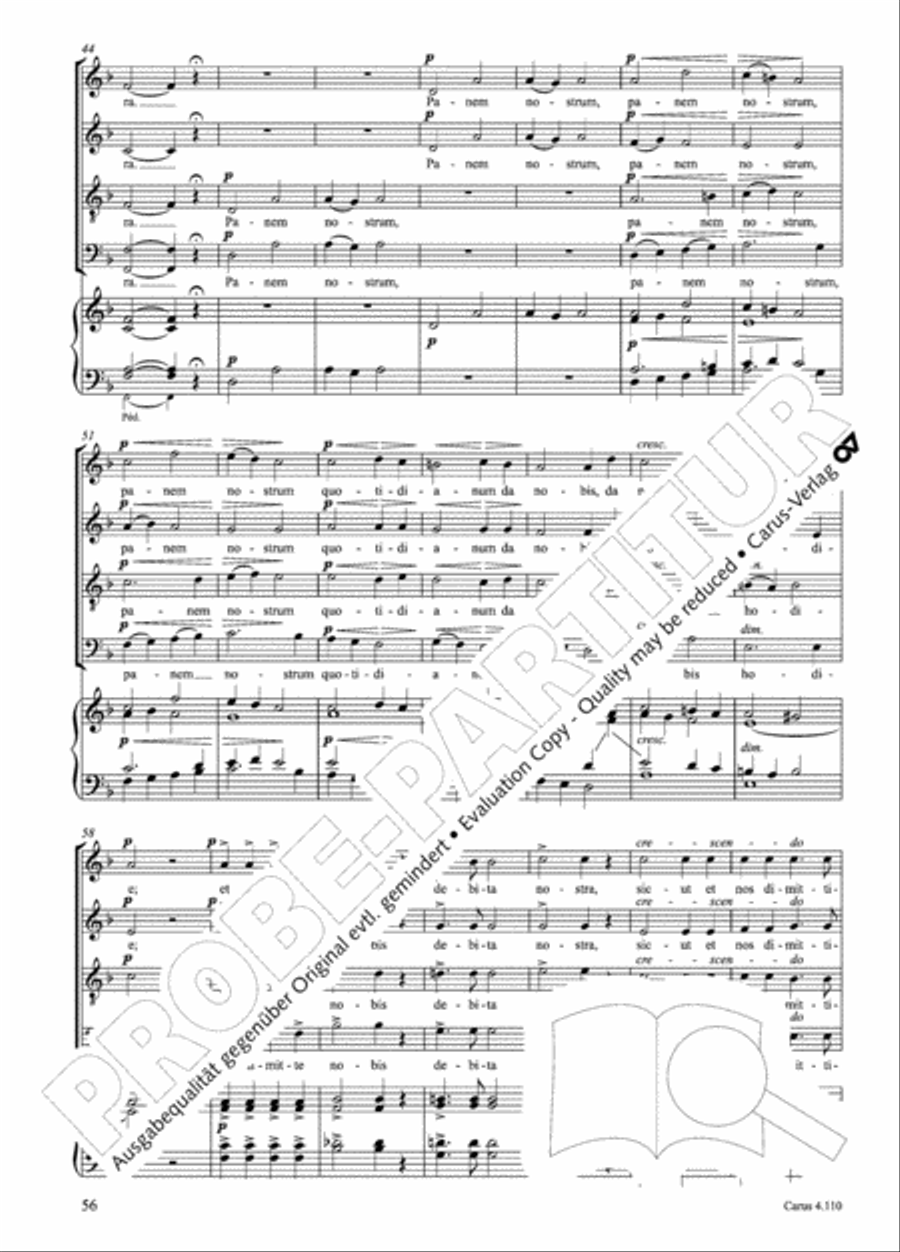 20 Latin Motets (Chants sacres latin/ 20 latein. Motetten) 4-Part scores gallery preview page 57