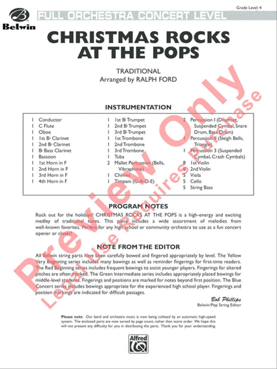 Christmas Rocks at the Pops Full Orchestra scores gallery preview page 2