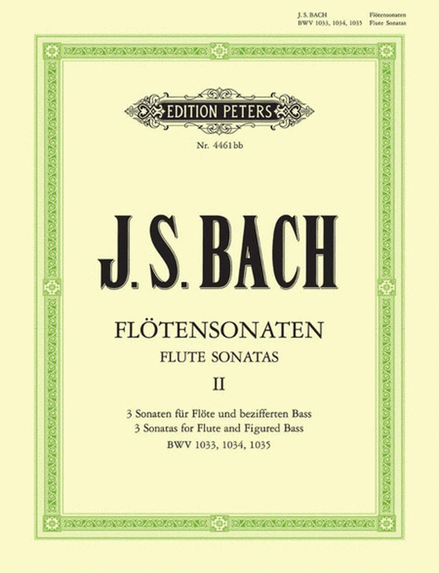 Bach - Flute Sonatas Vol 2 Bwv 1033-1035 Flute/Piano