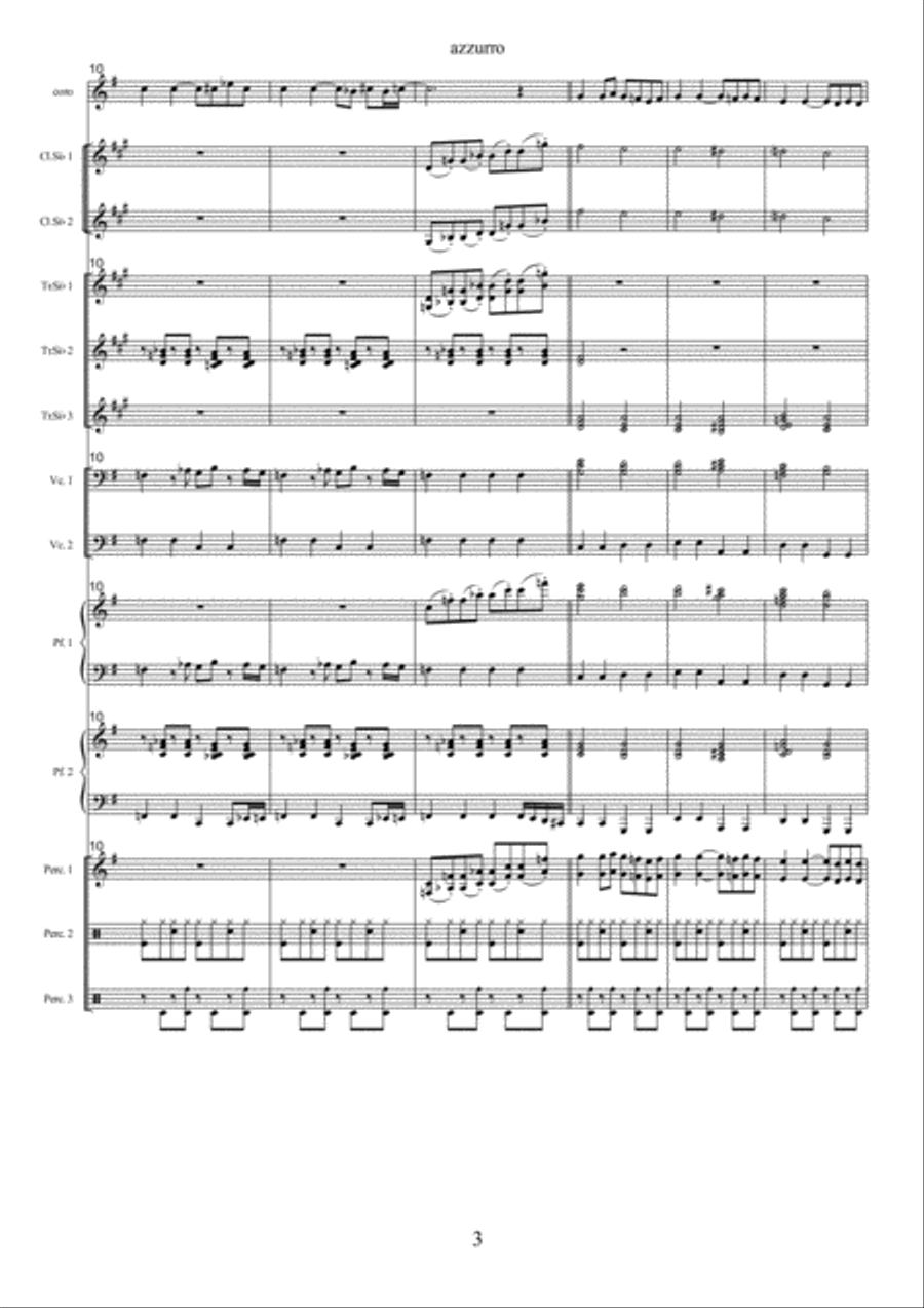 Saint Augustine In Hell Clarinet scores gallery preview page 3