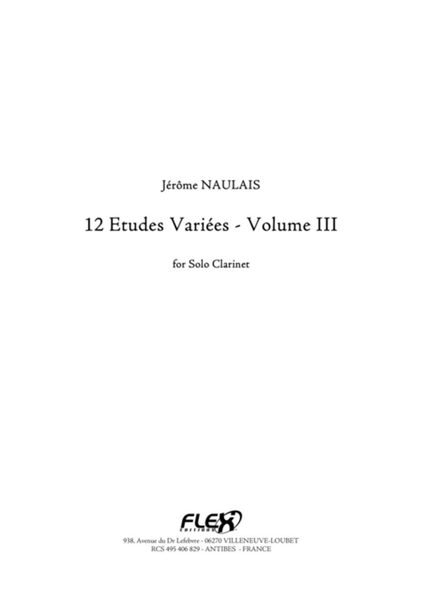 12 Etudes Variees - Volume III image number null