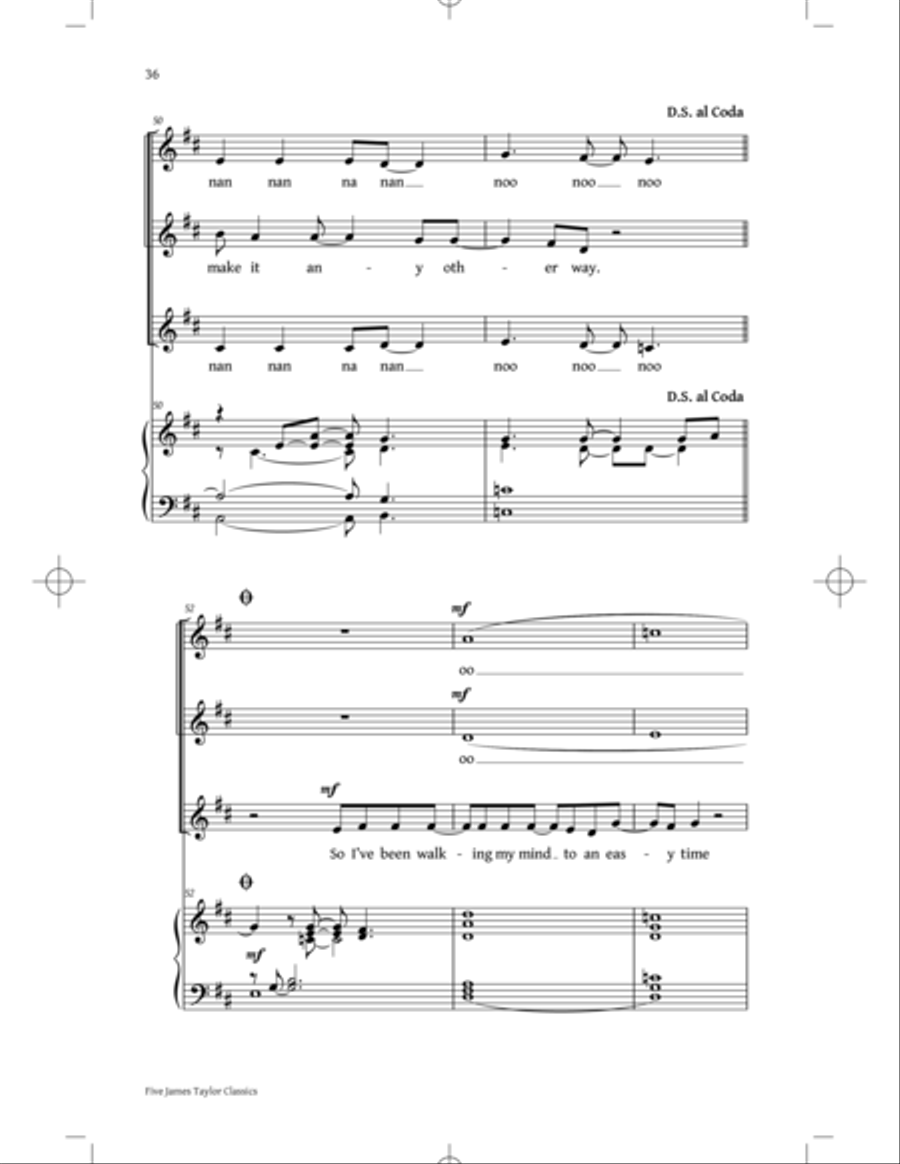 You've Got A Friend: Five James Taylor Classics SSA scores gallery preview page 34