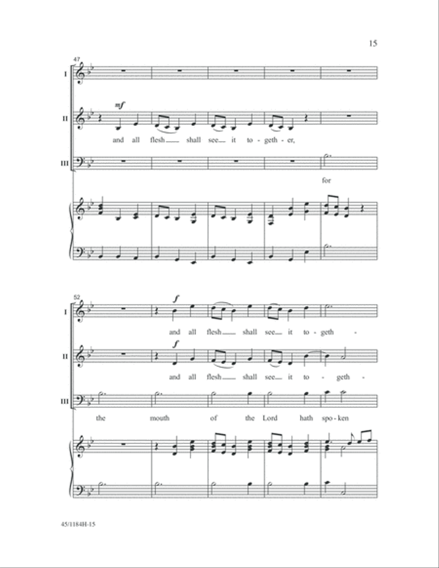 Messiah Messiah 3-Part scores gallery preview page 15