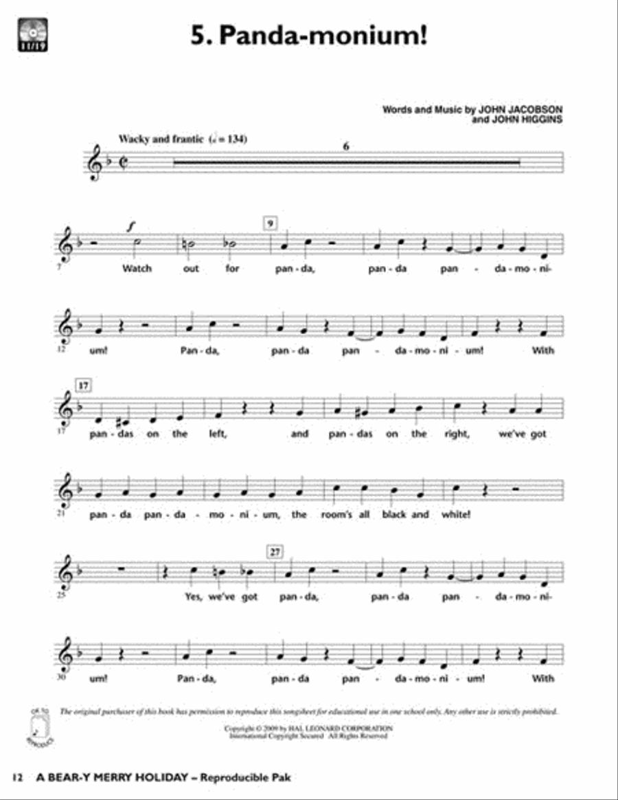 A Bear-y Merry Holiday A Bear-y Merry Holiday Choir scores gallery preview page 6