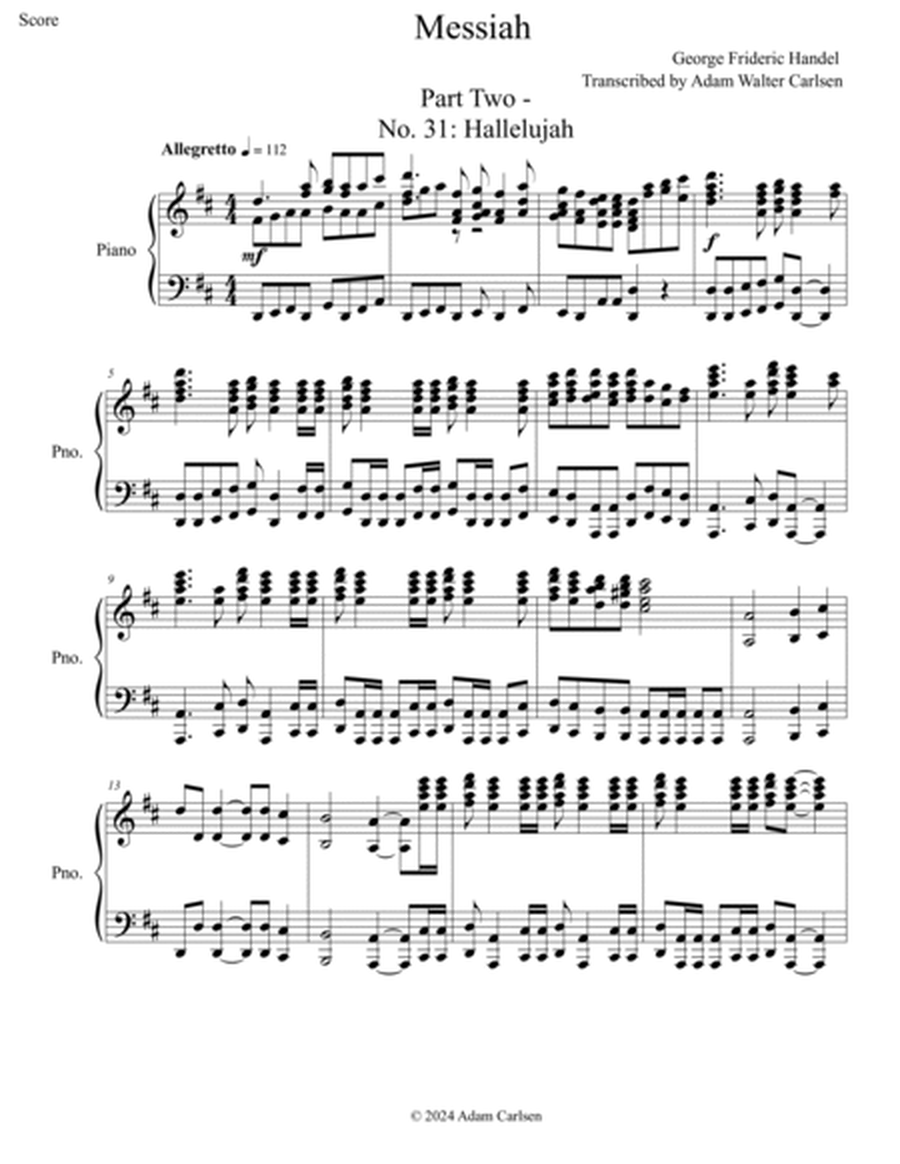 Handel Messiah Part Two No. 31: Hallelujah image number null