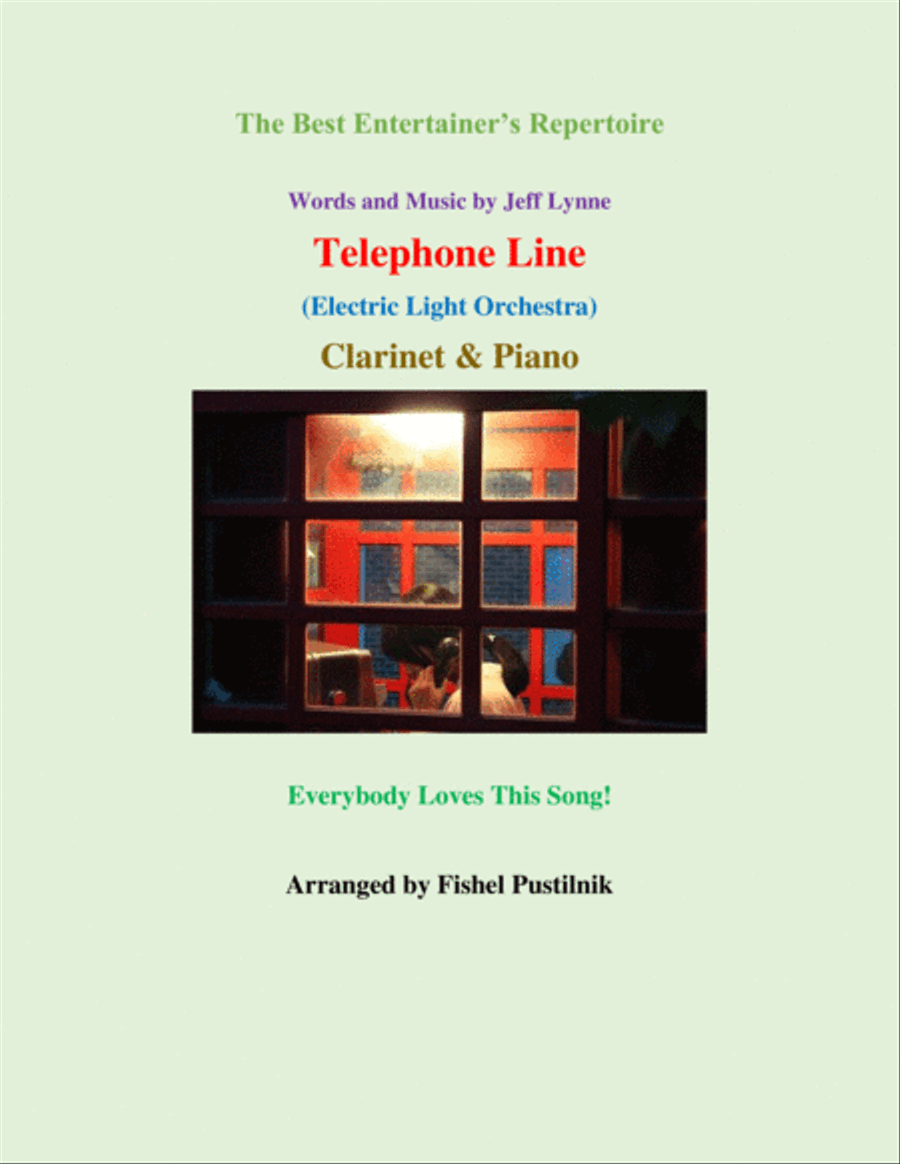 Telephone Line Clarinet Solo scores gallery preview page 1