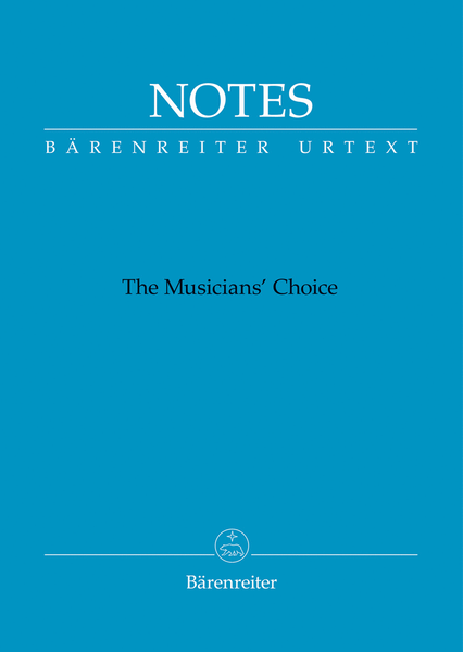 Notes (Barenreiter notebook with a cover in Bach blue)