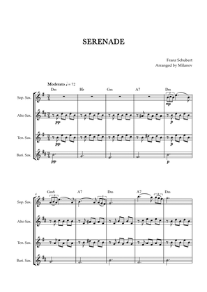 Serenade | Schubert | Saxophone Quartet