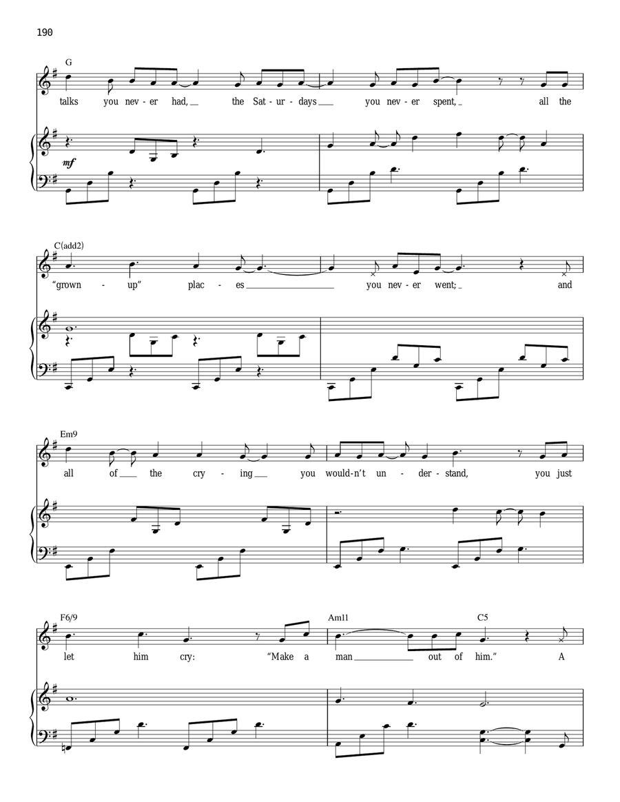 Left Behind Piano, Vocal scores gallery preview page 4