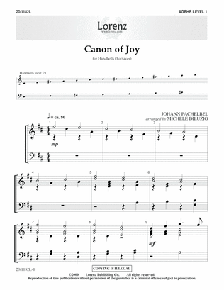 Book cover for Canon of Joy
