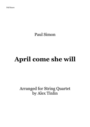 Book cover for April Come She Will