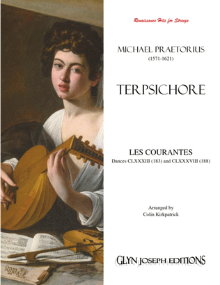 Book cover for Les Courantes - Dances 183 and 188 from Terpsichore (Praetorius) for Strings