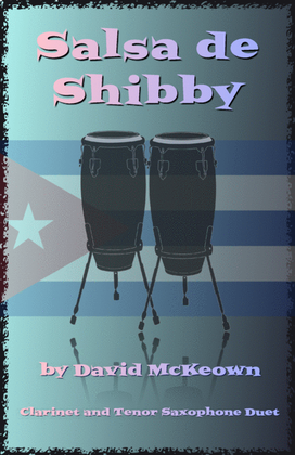 Book cover for Salsa de Shibby, for Clarinet and Tenor Saxophone Duet