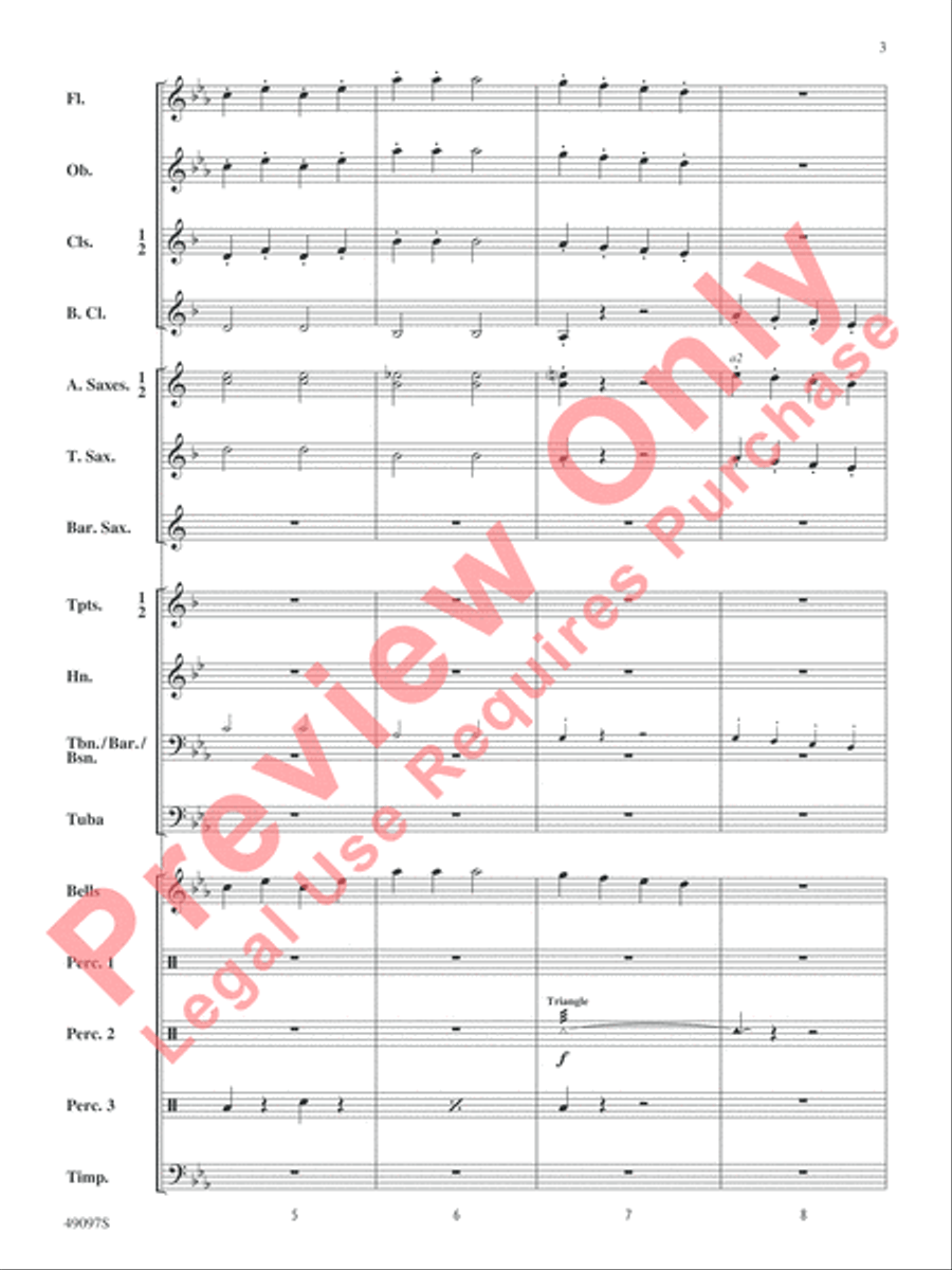 Monsters, Unite! Concert Band scores gallery preview page 4