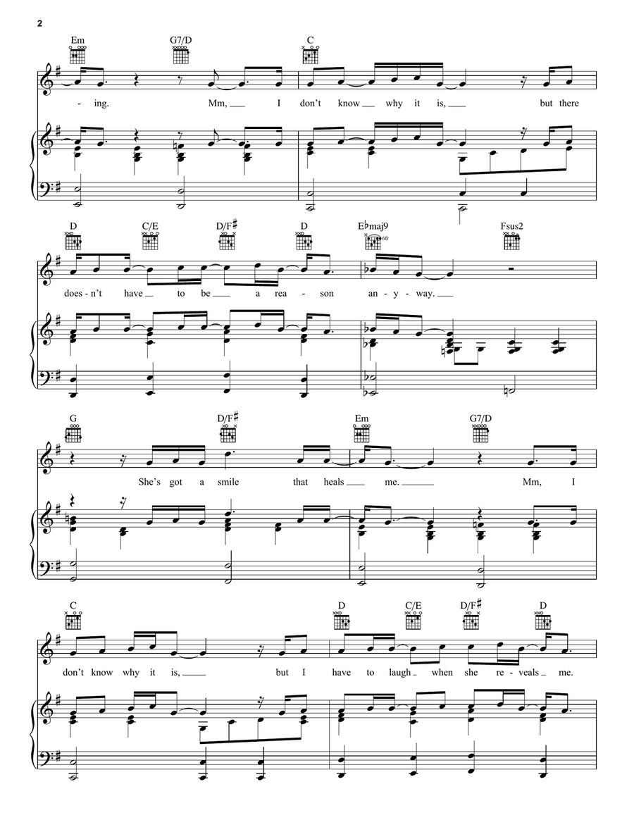 She's Got A Way She's Got A Way Piano, Vocal, Guitar scores gallery preview page 2