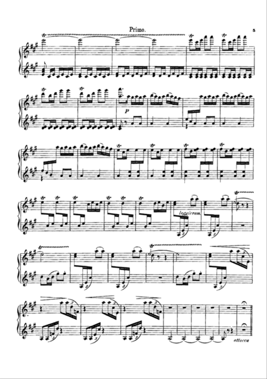 Rimsky-Korsakov Capriccio Espagnol, for piano duet(1 piano, 4 hands), PR835 1 Piano, 4-Hands scores gallery preview page 4