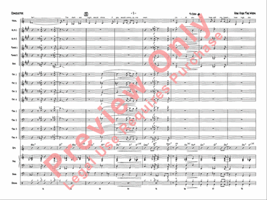 How High the Moon How High the Moon Jazz Ensemble scores gallery preview page 20