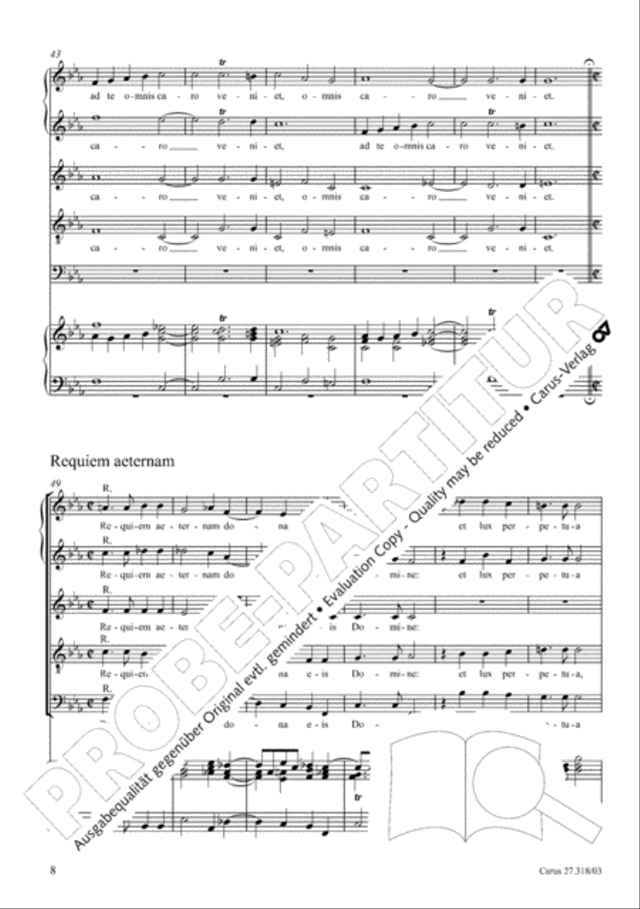 Requiem in F minor SSATB scores gallery preview page 9
