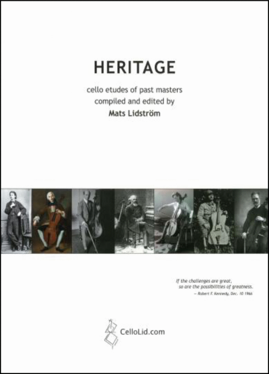 Cello Etudes of past masters ed. Lidström Cello scores gallery preview page 1