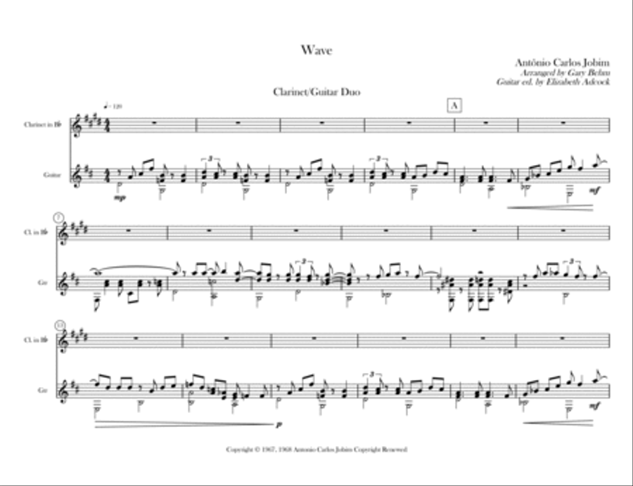 Wave Clarinet scores gallery preview page 2
