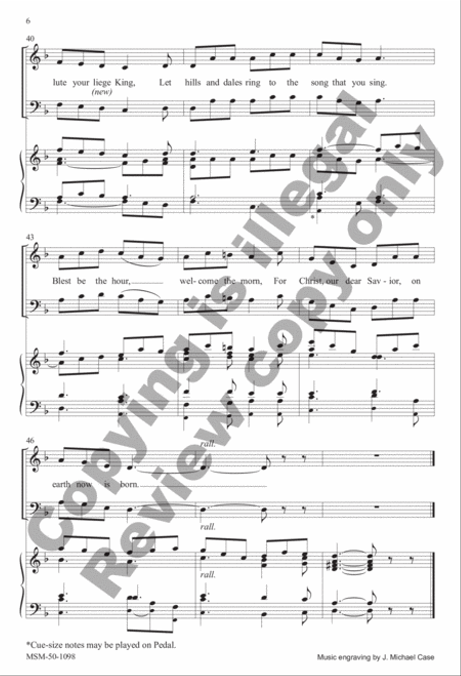 As Lately We Watched 4-Part scores gallery preview page 6