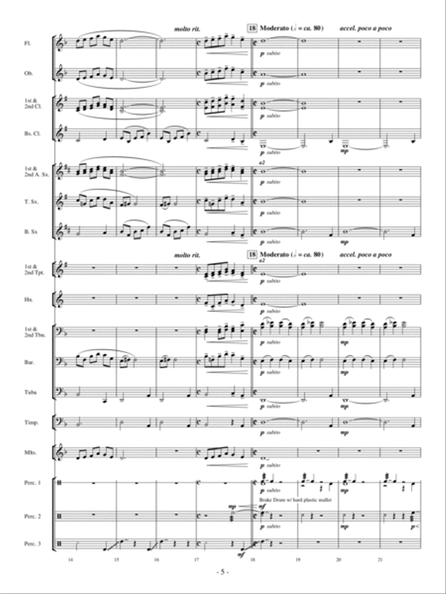 The Phantom Train Concert Band scores gallery preview page 4