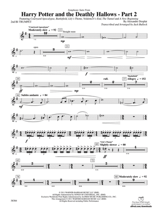 Harry Potter and the Deathly Hallows, Part 2, Symphonic Suite from: 2nd B-flat Trumpet