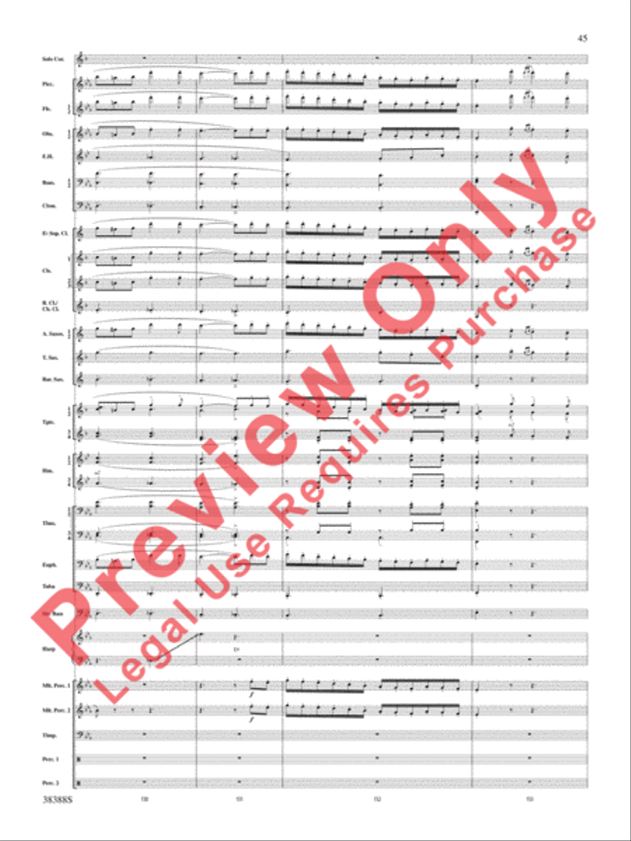 Napoli Napoli Concert Band scores gallery preview page 46