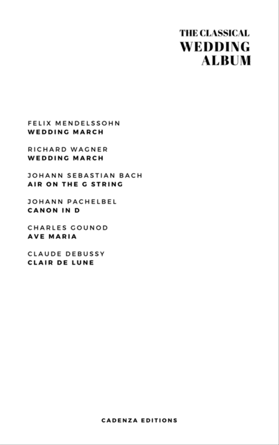 6 Wedding Songs for Cello and Piano Small Ensemble scores gallery preview page 3
