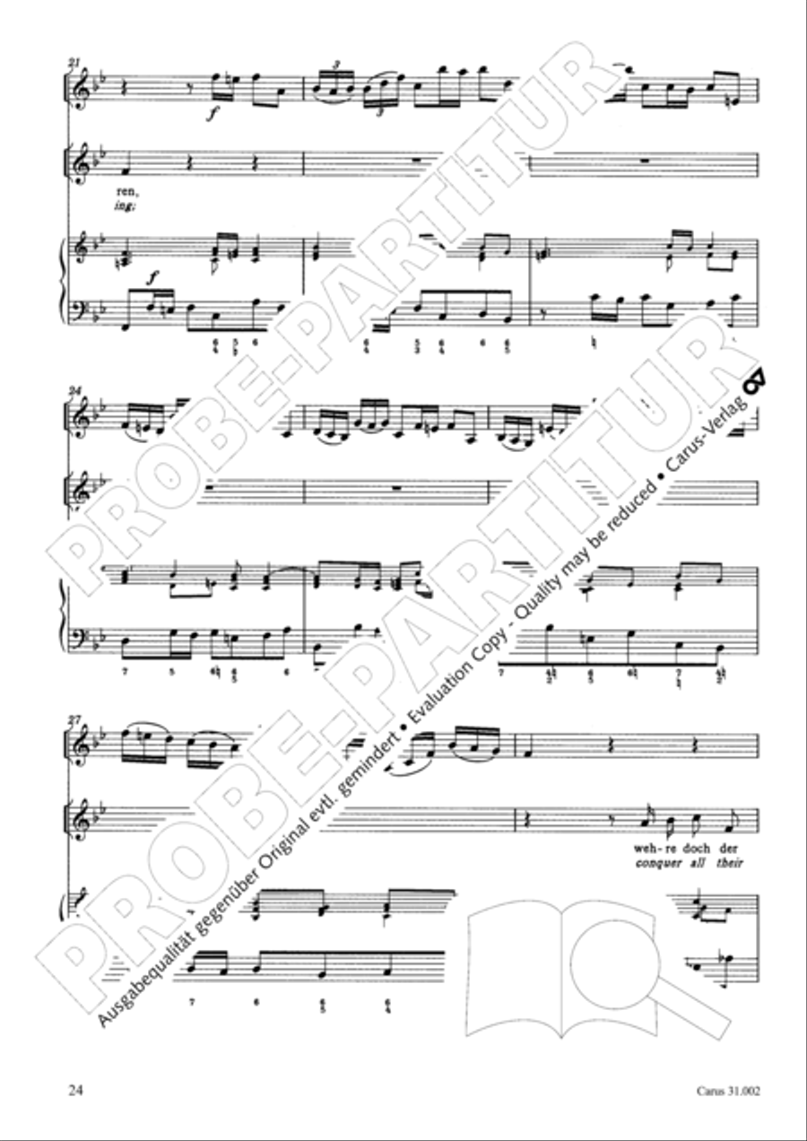 O God, from heaven look on us (Ach Gott, vom Himmel sieh darein) ATB scores gallery preview page 25