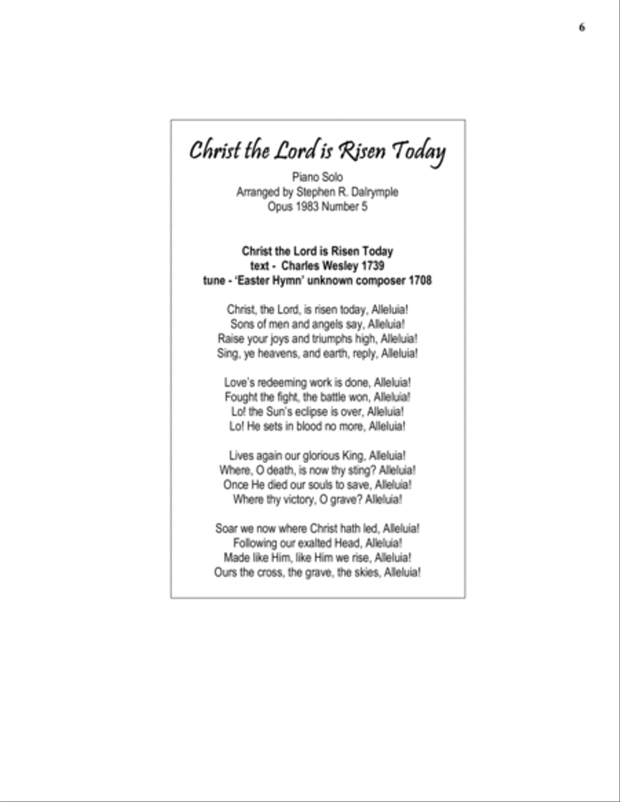 Christ the Lord is Risen Today Part scores gallery preview page 6
