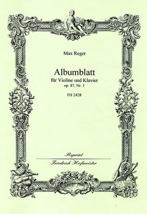 Albumblatt, op. 87,1