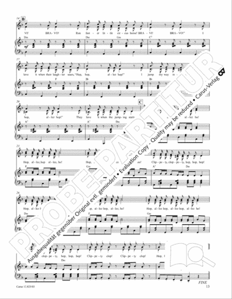 Circus Allegro Circus Allegro Choir scores gallery preview page 14