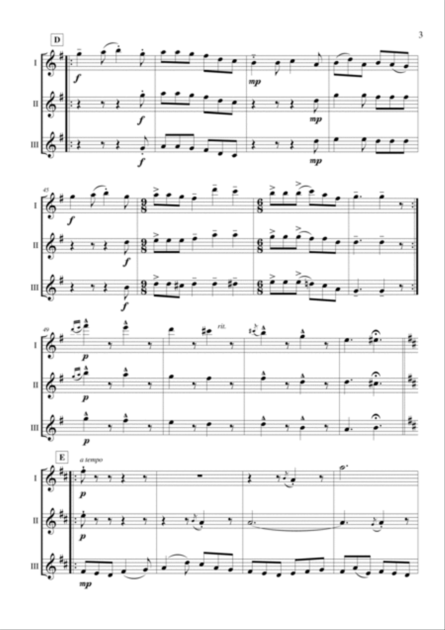Cúnla Flute Trio scores gallery preview page 3