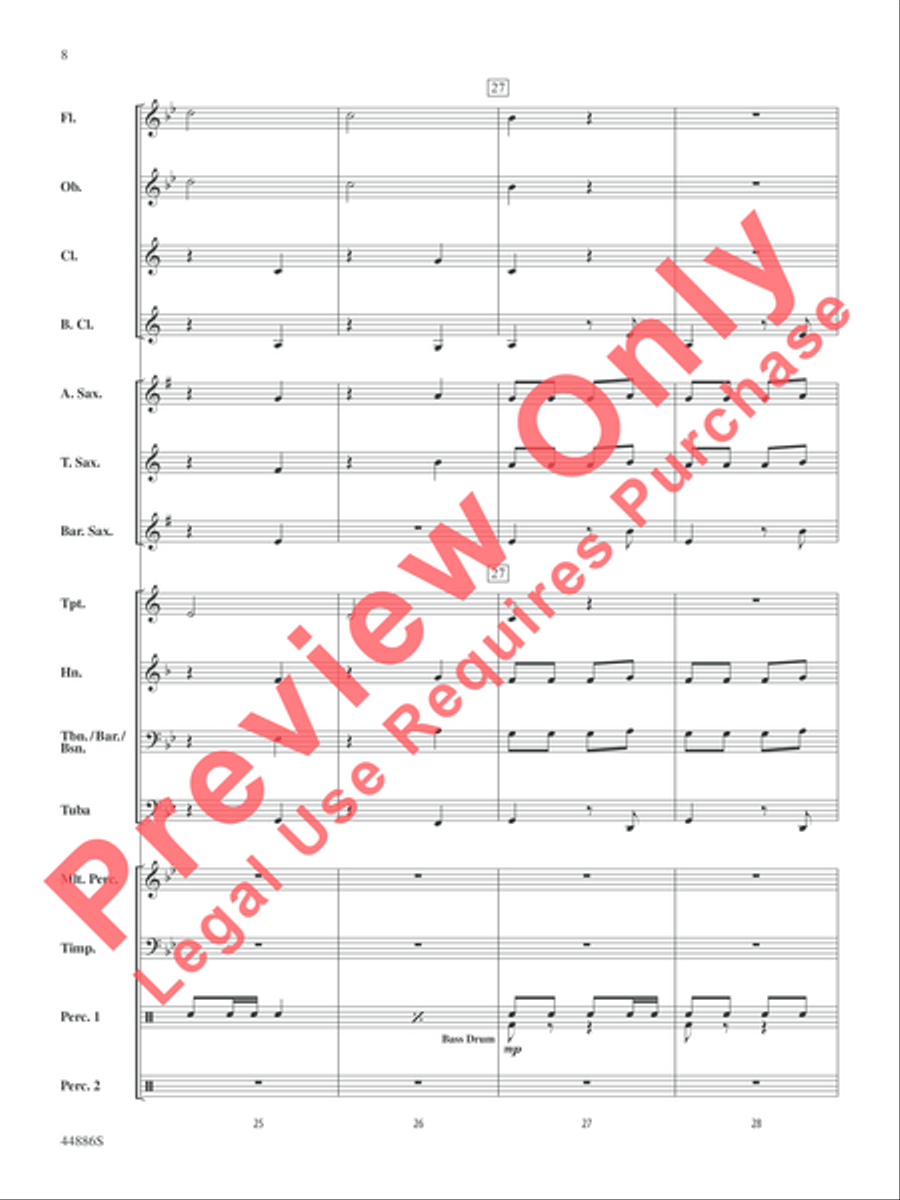 A Whole Lot of Christmas Concert Band scores gallery preview page 25