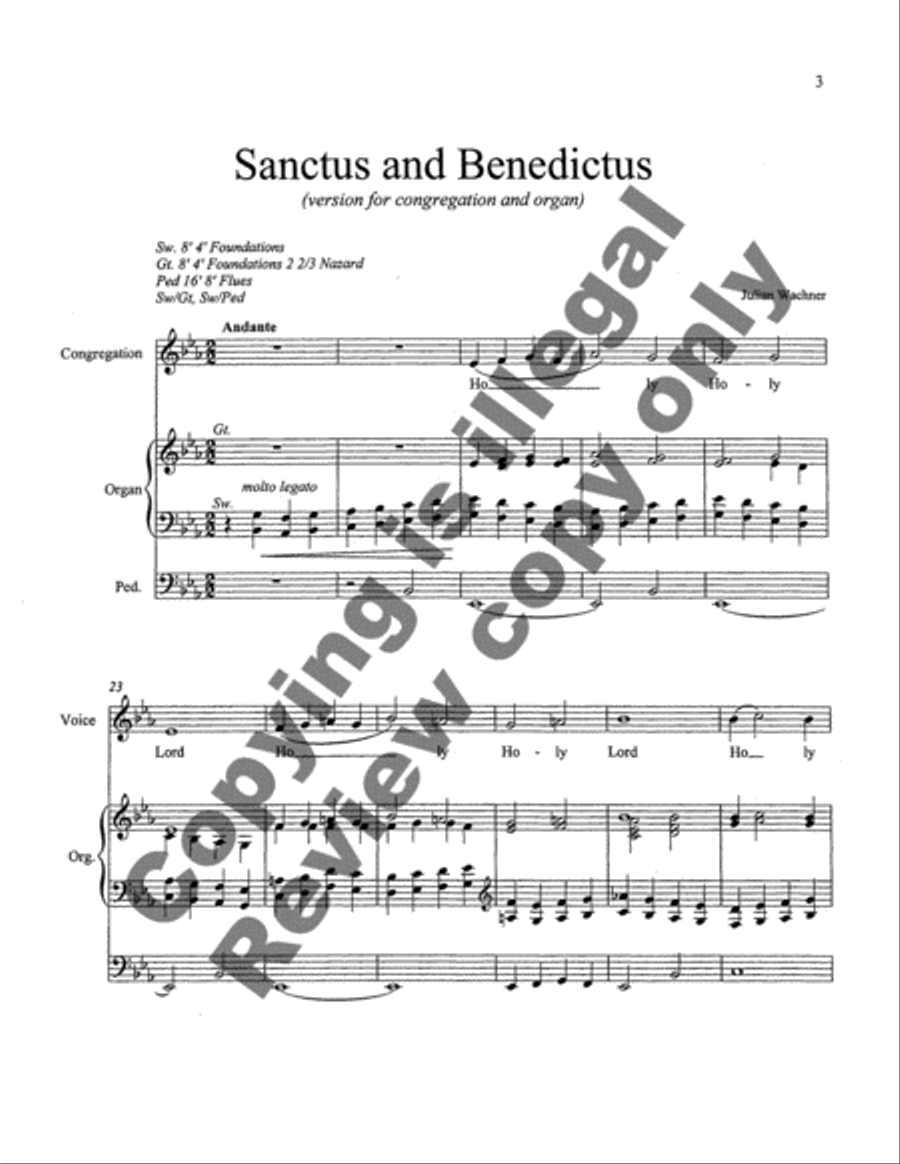 The Somerville Service (Communtion Service Mass) Choir scores gallery preview page 4