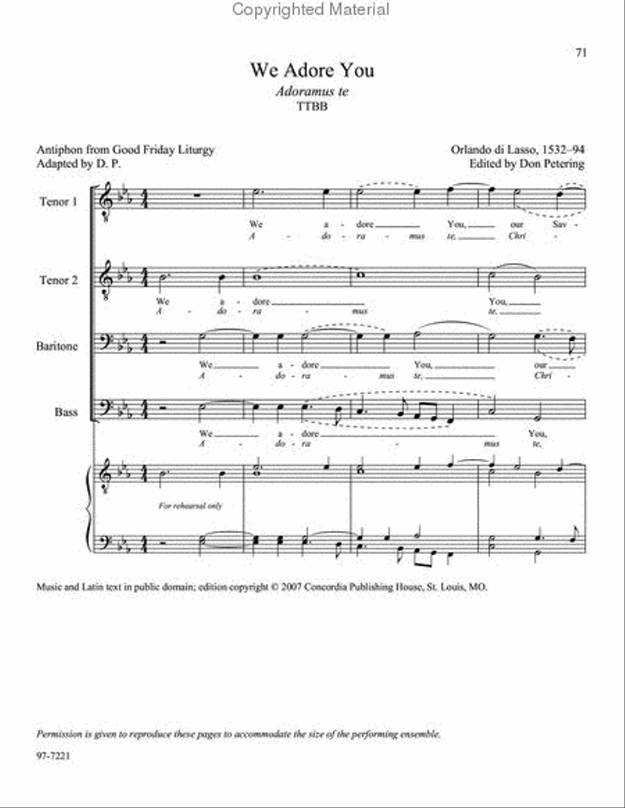 Sing, Men of God, Vol. 1 TTBB scores gallery preview page 8