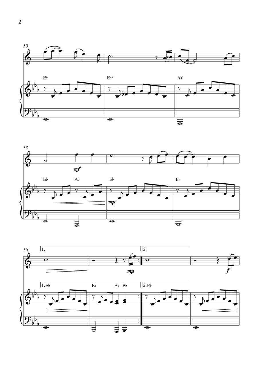 Before The Next Teardrop Falls Alto Saxophone scores gallery preview page 2