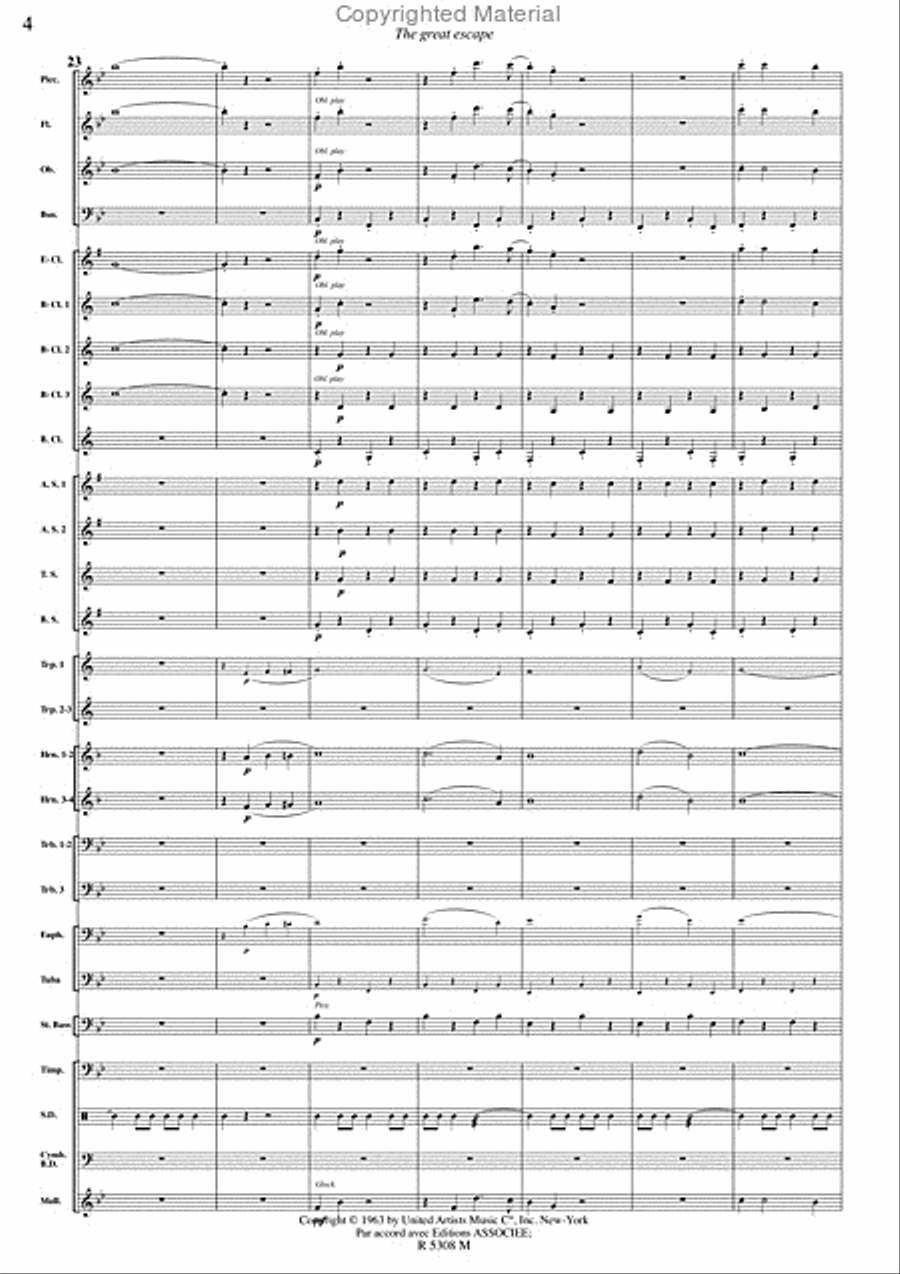 Grande evasion (la) Concert Band scores gallery preview page 5