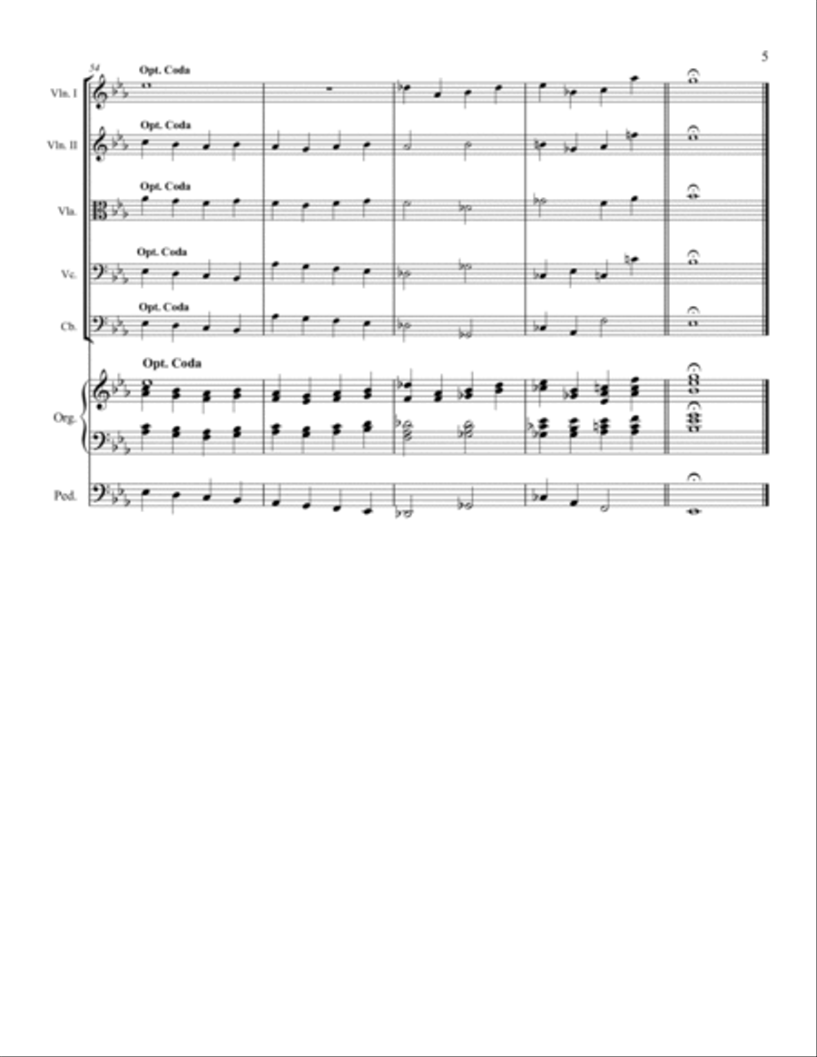 Holy, Holy, Holy - String Quartet and Organ String Quartet scores gallery preview page 6