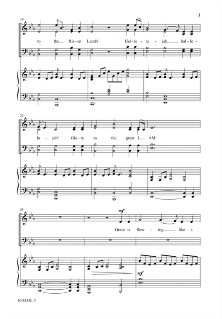 Glory to the Risen Lamb! Glory to the Risen Lamb! 4-Part scores gallery preview page 4