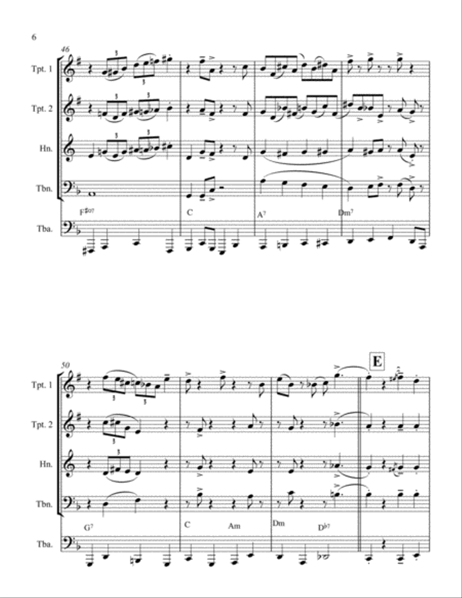 Institutional Blues Institutional Blues Jazz Ensemble scores gallery preview page 6