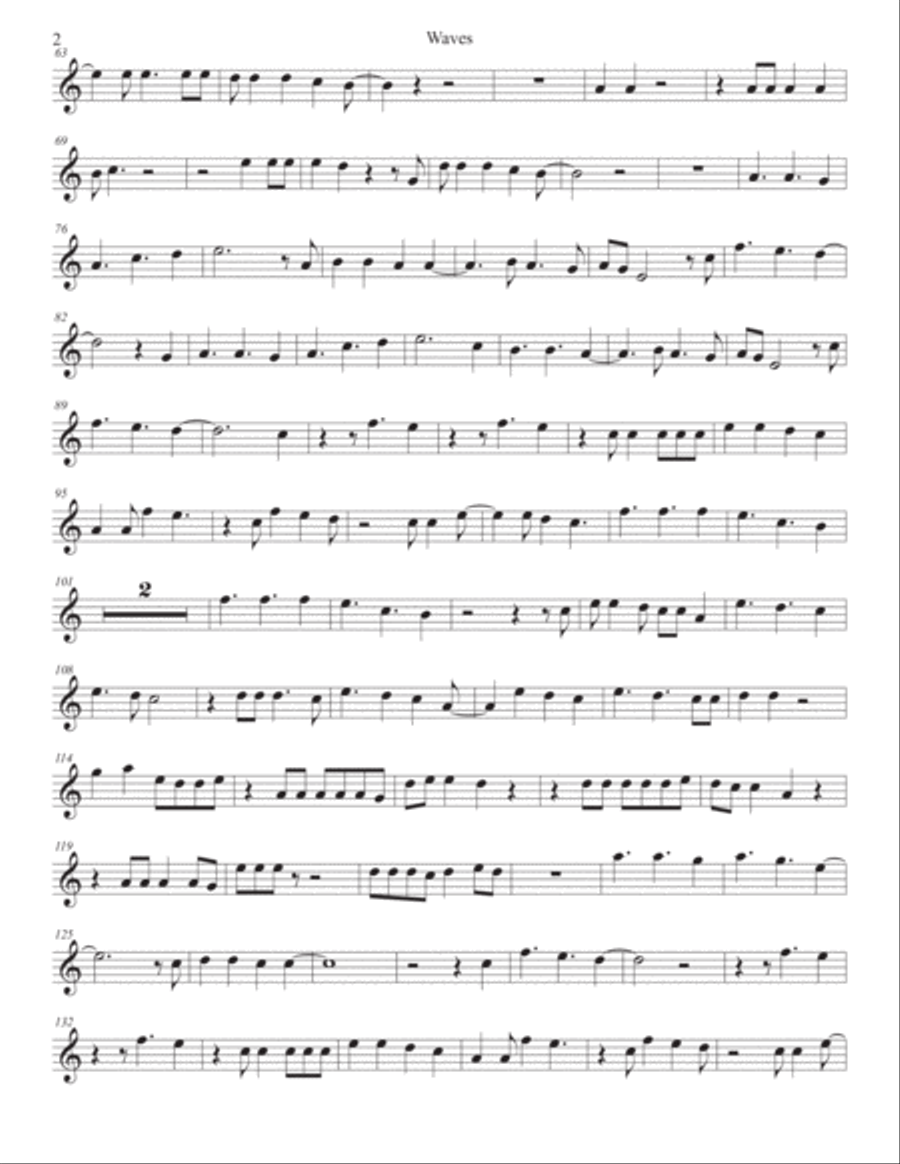 Waves Horn Solo scores gallery preview page 2