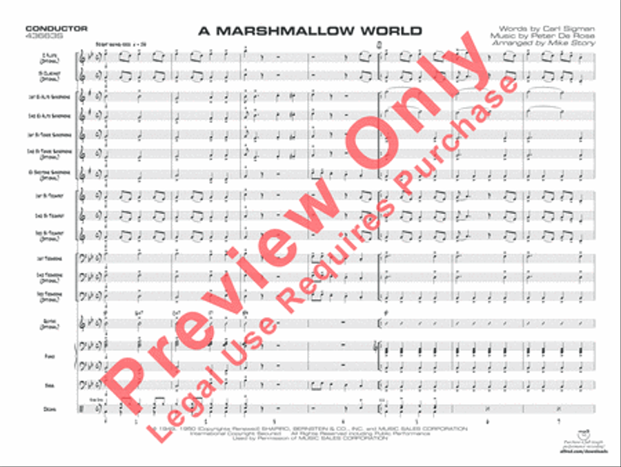 A Marshmallow World Jazz Ensemble scores gallery preview page 2