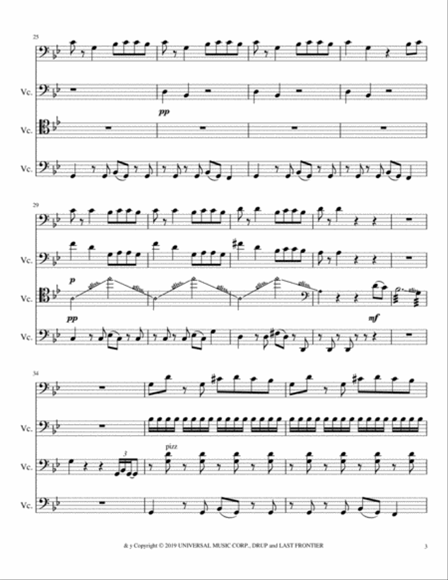 Bad Guy Small Ensemble scores gallery preview page 3