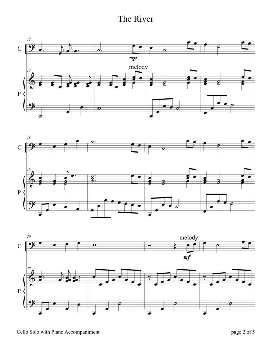 The River Piano scores gallery preview page 4