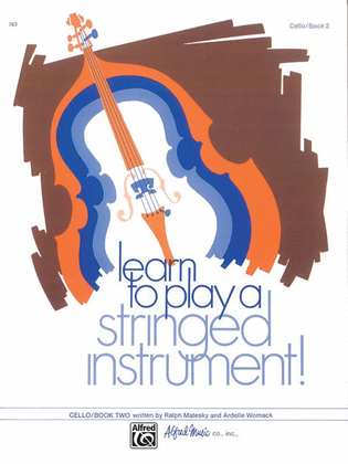 Book cover for Learn to Play a Stringed Instrument, Book 2