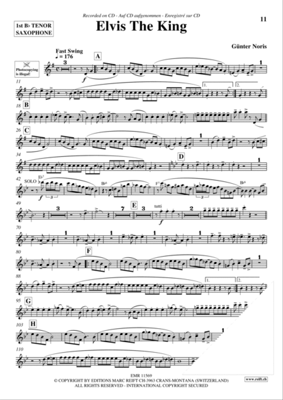 Play The 1st Tenor Sax With The Ballroom Dance Orchestra Vol. 4 Tenor Saxophone scores gallery preview page 12