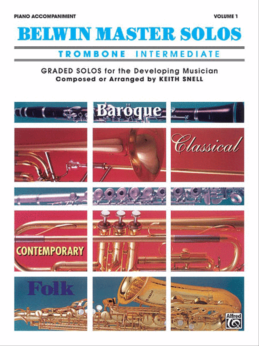 Belwin Master Solos (Trombone), Volume 1 Baritone Horn scores gallery preview page 1