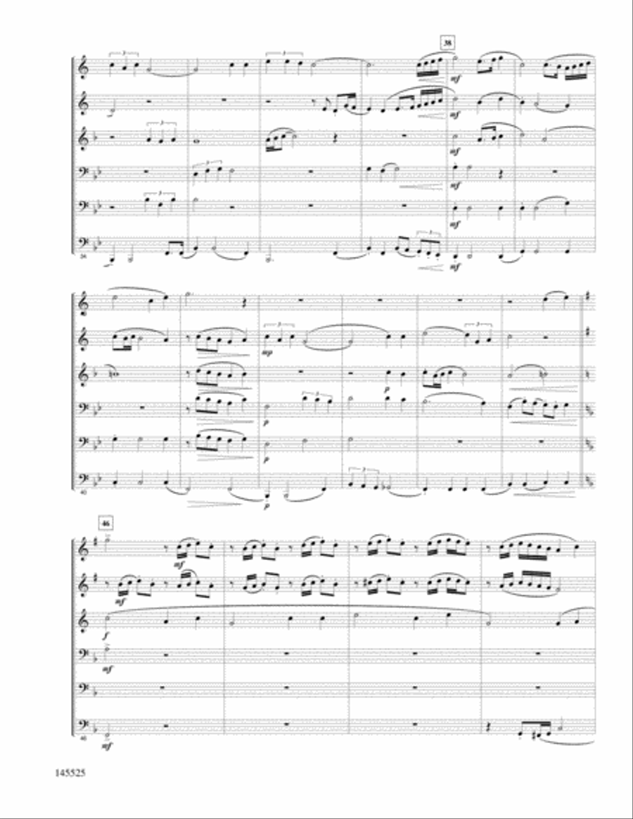 How Firm A Foundation Brass Quintet scores gallery preview page 3